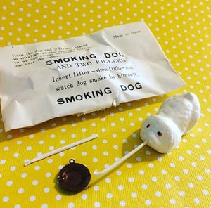 Vintage Smoking Dog in Package