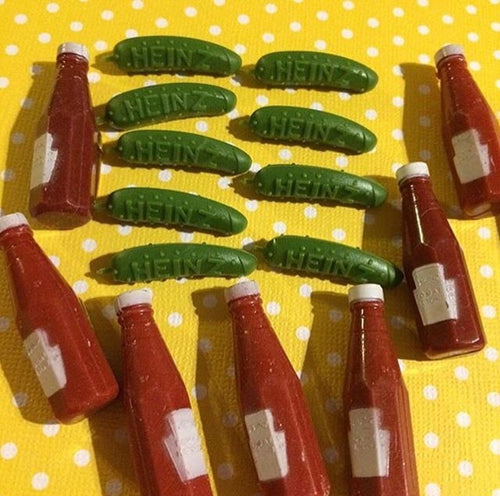 Heinz Pickle Or Ketchup Promotional Pins